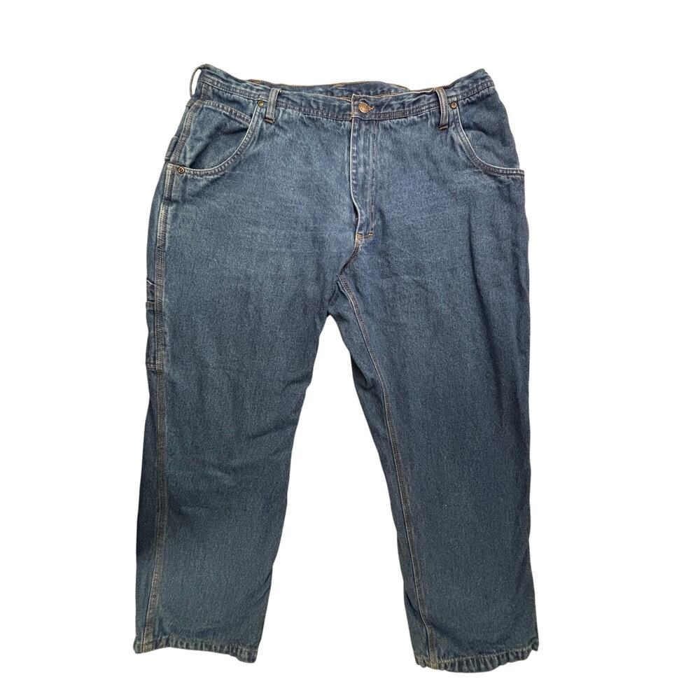 Lakin McKey Big & Tall Flannel Lined Denim Pants Mens 40x29 Workwear Cargo Jeans